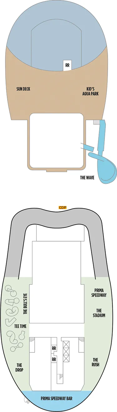 Norwegian Prima Deck 18 Deck 18 Plan Cruisedeckplans