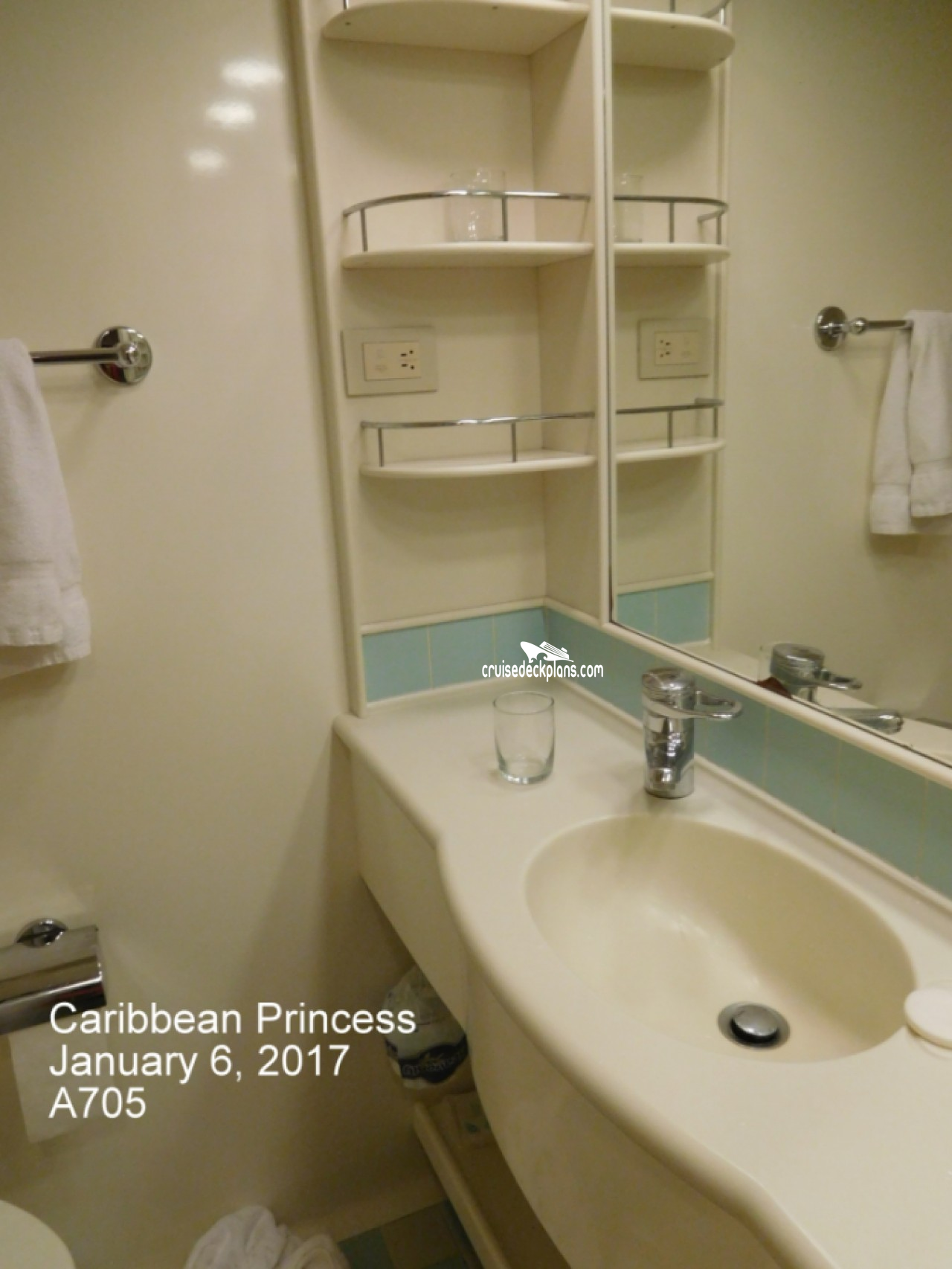 Cabin A705 Caribbean Princess Stateroom