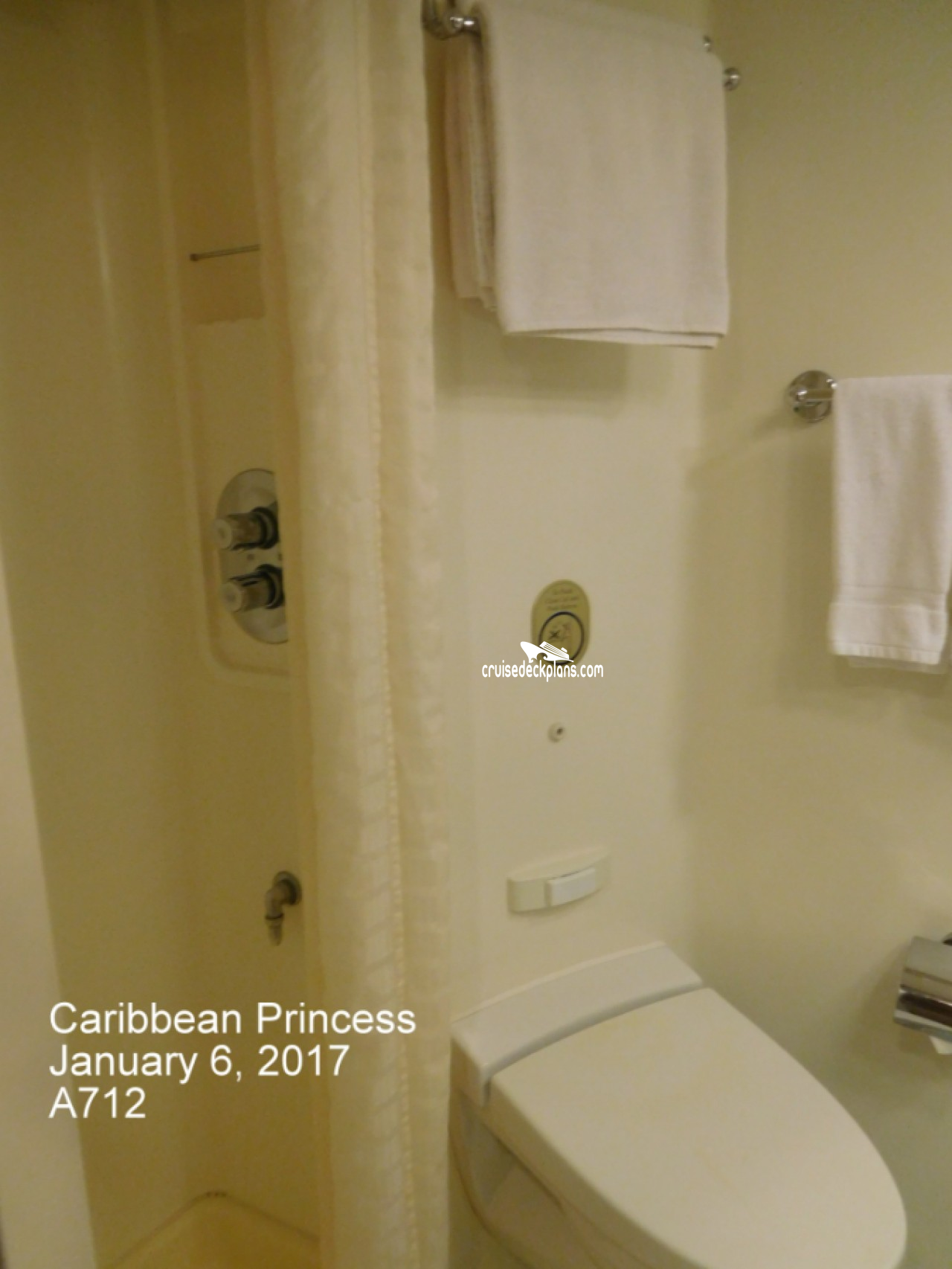 Cabin A712 Caribbean Princess Stateroom