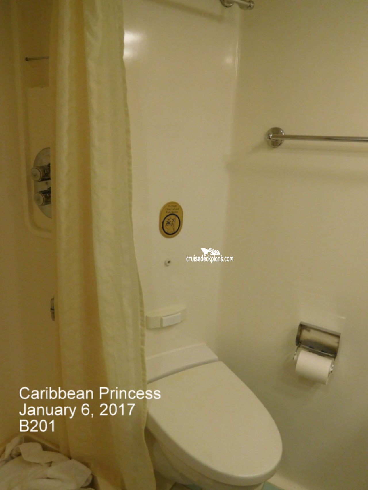 Cabin B201 Caribbean Princess Stateroom