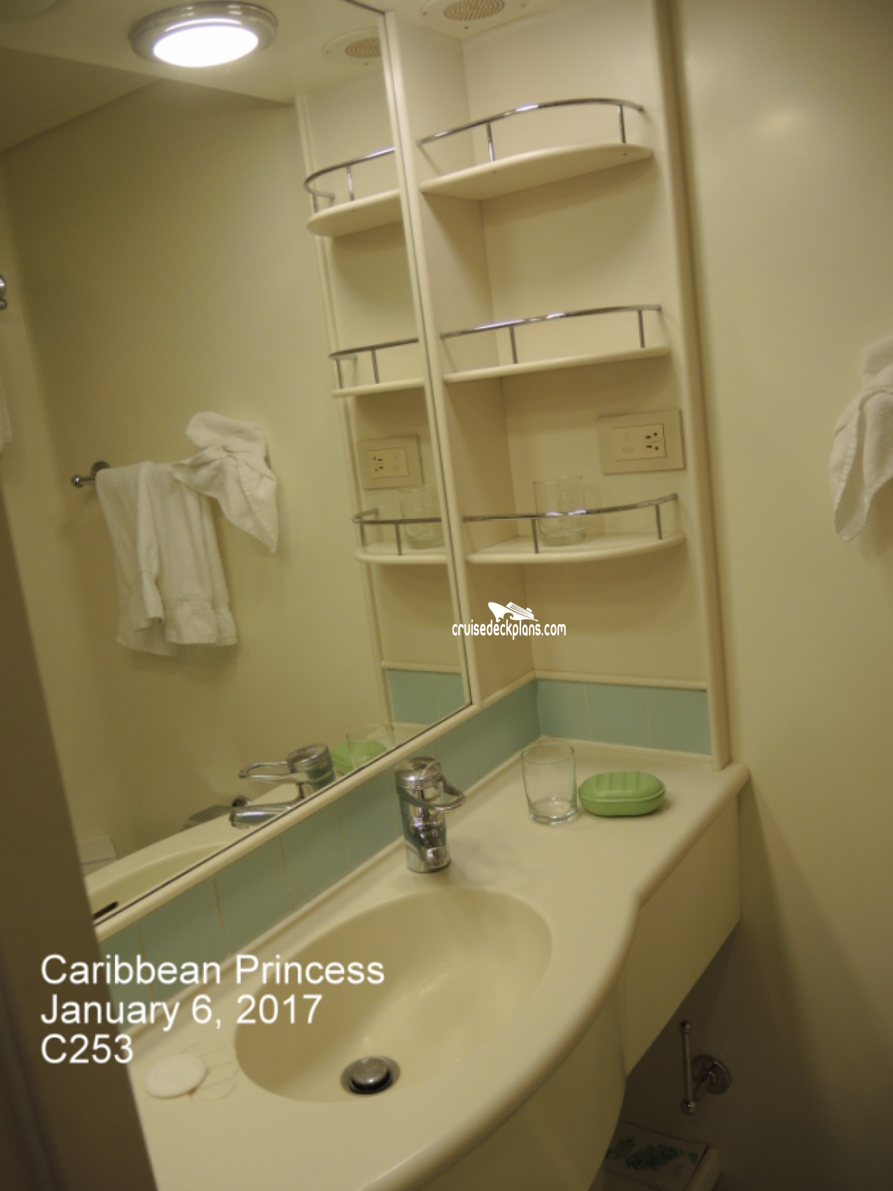 Cabin C253 Caribbean Princess Stateroom