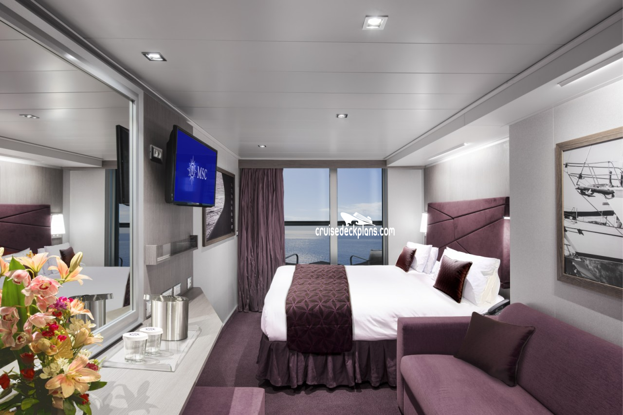 MSC Seaside Balcony Stateroom