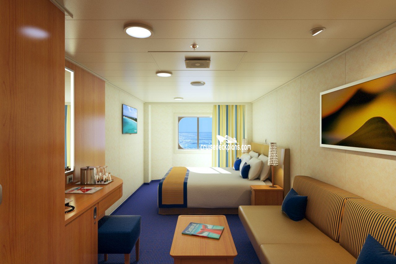 Carnival Panorama Oceanview Stateroom