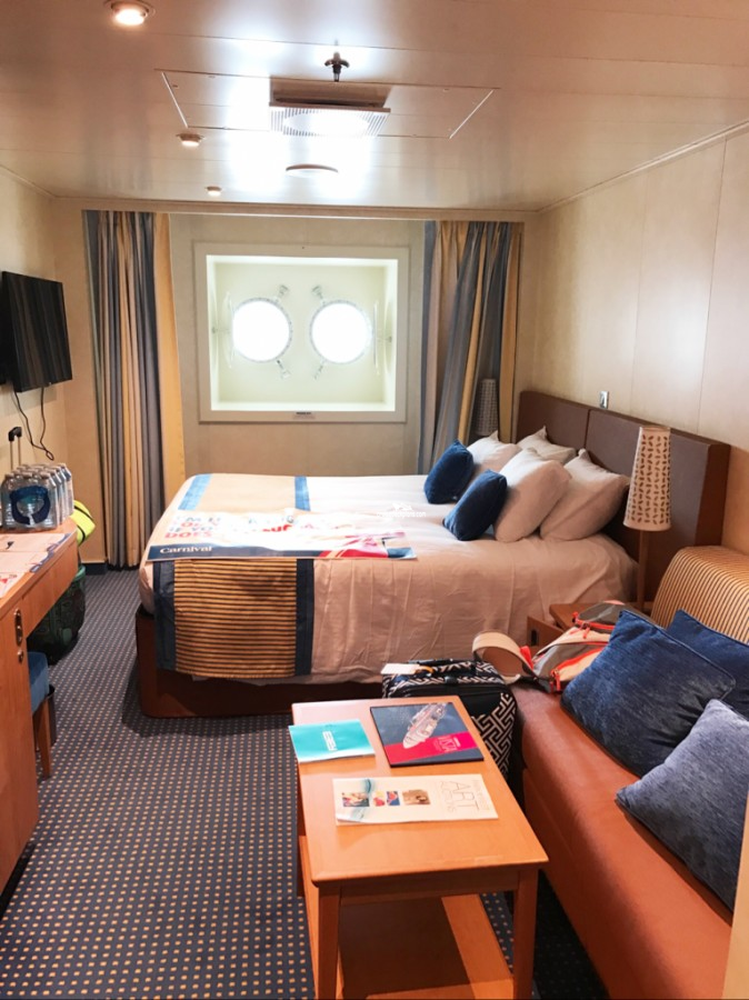 Carnival Vista Porthole Stateroom Details