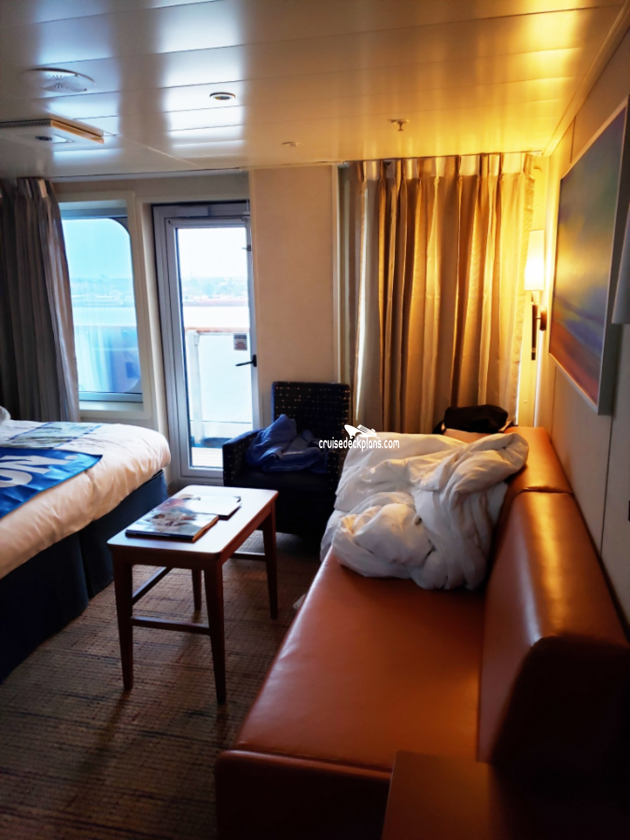 best ocean view room on carnival sunrise