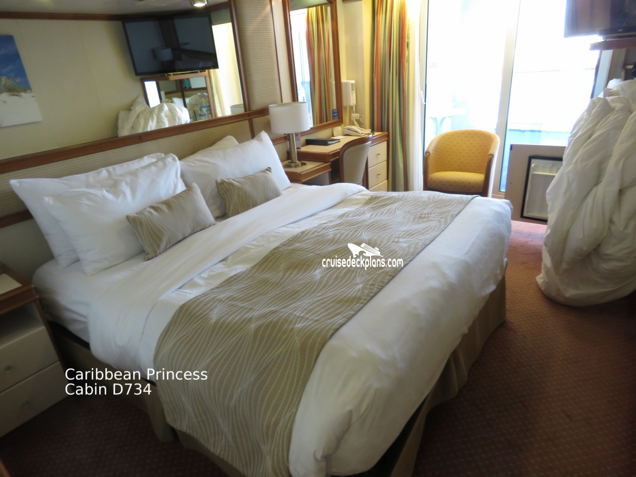 Cabin D734 Caribbean Princess Stateroom