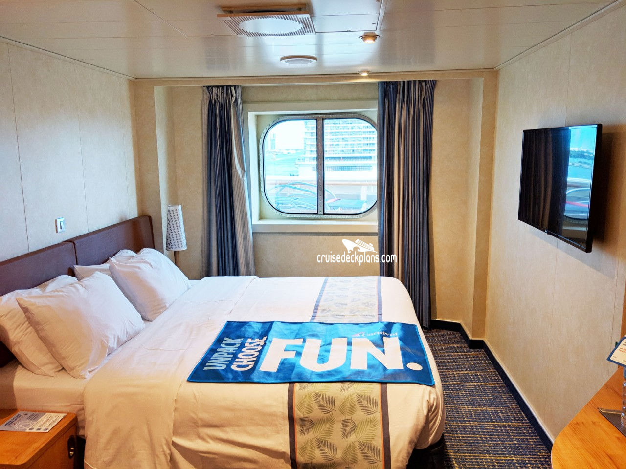 Carnival Horizon Interior with Picture Window Stateroom Cabins