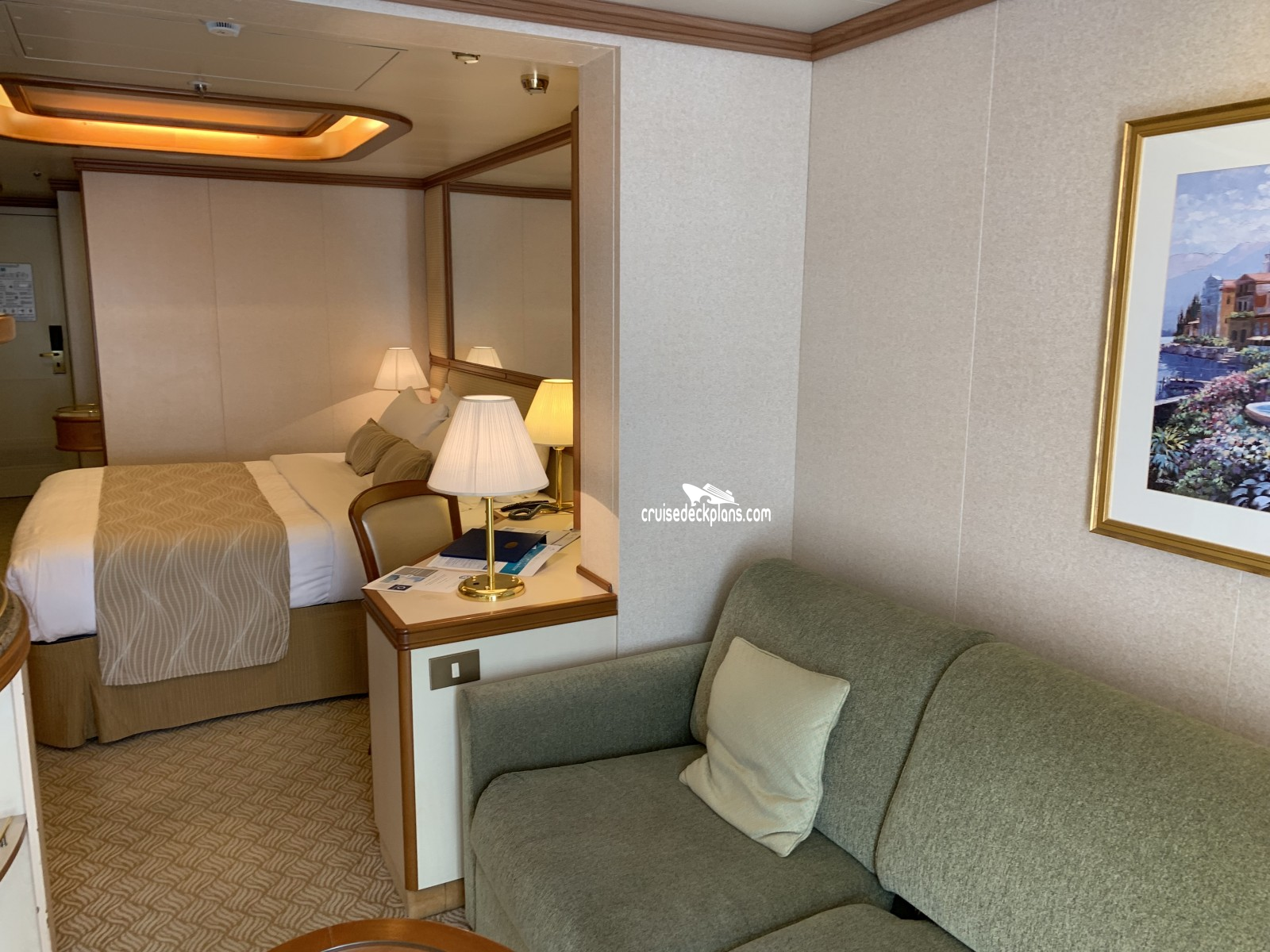 ruby princess mini suite sofa bed