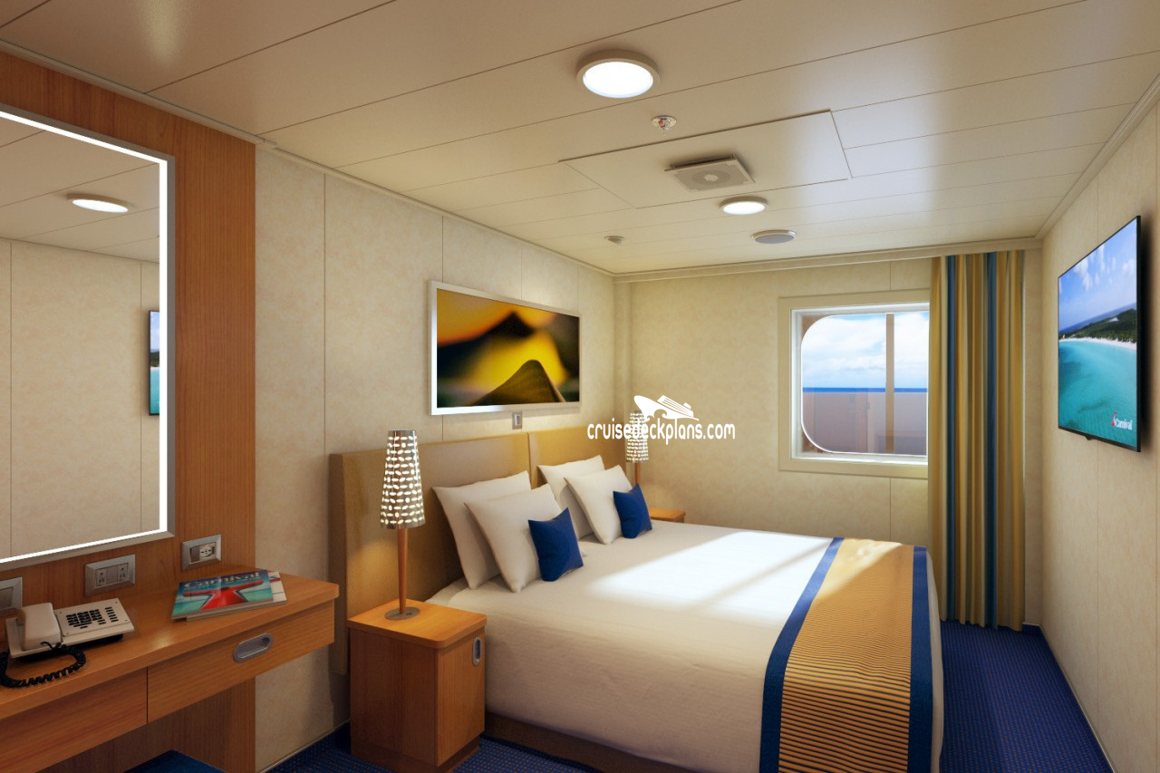 Carnival Panorama Interior with Picture Window Stateroom Cabins