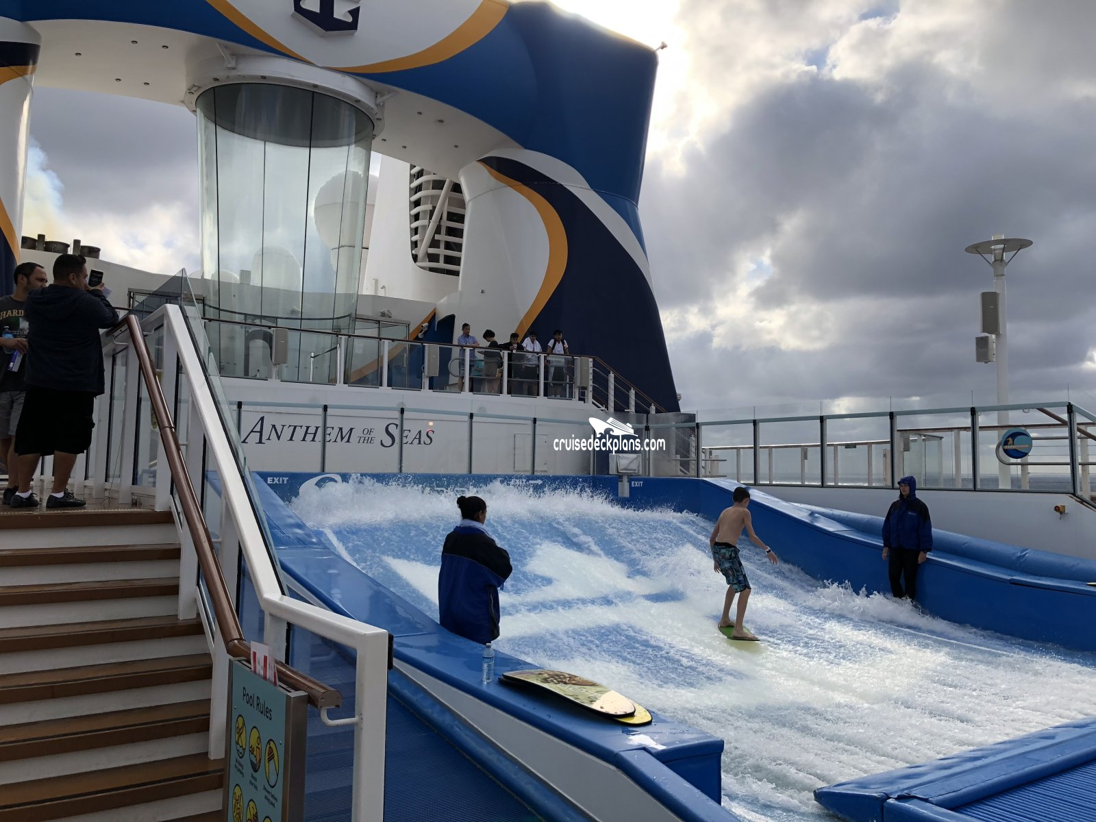 Anthem of the Seas FlowRider Pictures