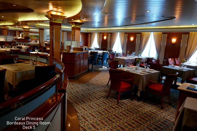 Coral Princess Bordeaux Dining Room Pictures