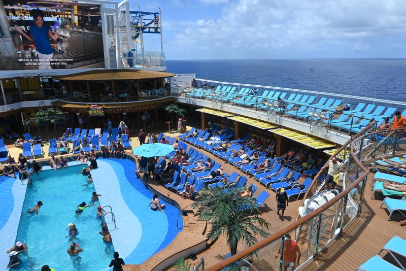 Carnival Mardi Gras Upper Pool Deck Pictures