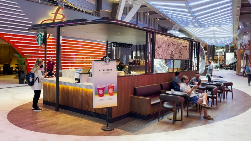 Photos: Starbucks on Royal Caribbean's Wonder of the Seas Cruise Ship