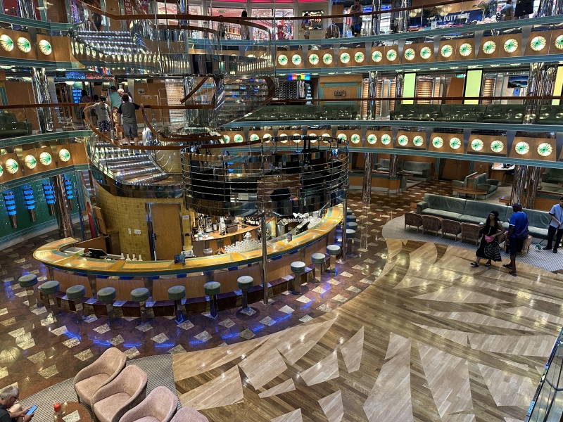 Main Atrium on Carnival Magic Cruise Ship, On board the Car…, Fli…