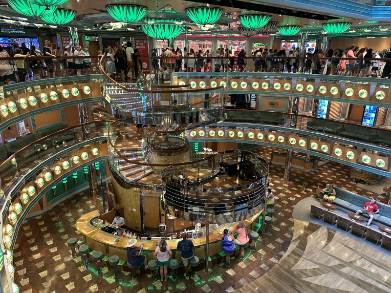 Main Atrium on Carnival Magic Cruise Ship, On board the Car…, Fli…