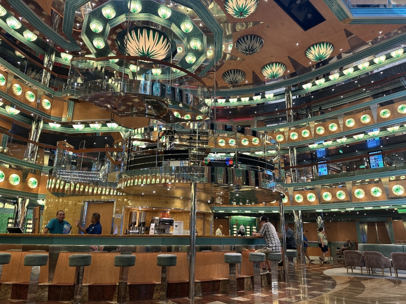 Main Atrium on Carnival Magic Cruise Ship, On board the Car…, Fli…