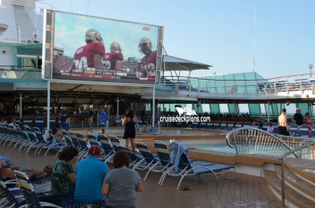 Enchantment of the Seas Outdoor Pools Pictures