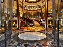 Celebrity Reflection Grand Foyer picture Uploaded in 2025 Photo courtesy of Donald Palmesano. Celebrity Reflection Grand Foyer picture