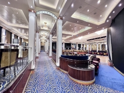 Queen Mary 2 Queens Room picture Uploaded in 2026 Photo courtesy of Michael A. Koury. Queen Mary 2 Queens Room picture