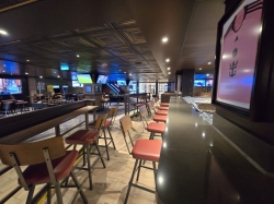 Icon of the Seas Playmakers Sports Bar picture Uploaded in 2026 Photo courtesy of Celeste Agnew. Icon of the Seas Playmakers Sports Bar picture