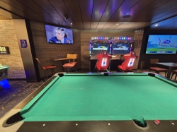 Icon of the Seas Playmakers Sports Bar picture Uploaded in 2026 Photo courtesy of Celeste Agnew. Icon of the Seas Playmakers Sports Bar picture