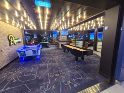 Icon of the Seas Playmakers Sports Bar picture Uploaded in 2026 Photo courtesy of Celeste Agnew. Icon of the Seas Playmakers Sports Bar picture