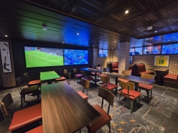 Icon of the Seas Playmakers Sports Bar picture Uploaded in 2026 Photo courtesy of Celeste Agnew. Icon of the Seas Playmakers Sports Bar picture