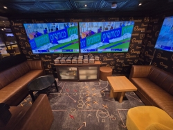 Icon of the Seas Playmakers Sports Bar picture Uploaded in 2026 Photo courtesy of Celeste Agnew. Icon of the Seas Playmakers Sports Bar picture