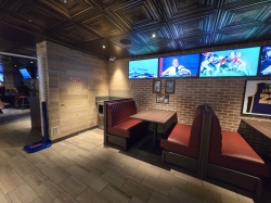 Icon of the Seas Playmakers Sports Bar picture Uploaded in 2026 Photo courtesy of Celeste Agnew. Icon of the Seas Playmakers Sports Bar picture