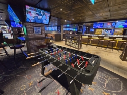 Icon of the Seas Playmakers Sports Bar picture Uploaded in 2026 Photo courtesy of Celeste Agnew. Icon of the Seas Playmakers Sports Bar picture
