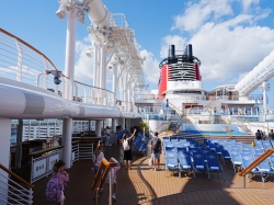 Disney Wish Deck 11 Pools picture Uploaded in 2026 Photo courtesy of Chris Konecny. Disney Wish Deck 11 Pools picture