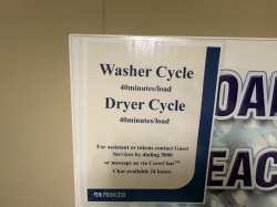 Majestic Princess Laundry picture Uploaded in 2026 Photo courtesy of Tracy Spinella. Majestic Princess Laundry picture