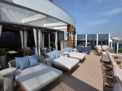 Norwegian Luna Indulge Outdoor Lounge picture Uploaded in 2026 Photo courtesy of Rachel Courchaine. Norwegian Luna Indulge Outdoor Lounge picture