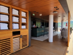 Norwegian Luna Haven Outdoor Bar picture Uploaded in 2026 Photo courtesy of Lisa DeLuca. Norwegian Luna Haven Outdoor Bar picture