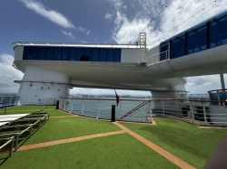 Caribbean Princess Sports Sun Deck Aft picture Uploaded in 2026 Photo courtesy of Karen Langlois. Caribbean Princess Sports Sun Deck Aft picture