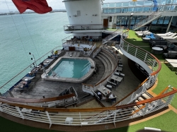 Caribbean Princess Terrace Pool picture Uploaded in 2026 Photo courtesy of Karen Langlois. Caribbean Princess Terrace Pool picture