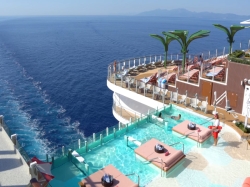Legend of the Seas Hideaway Pool picture Uploaded in 2026 Photo courtesy of Rachel Courchaine. Legend of the Seas Hideaway Pool picture