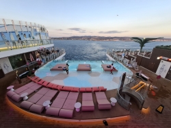 Legend of the Seas Hideaway Pool picture Uploaded in 2026 Photo courtesy of Kevin Barclay. Legend of the Seas Hideaway Pool picture