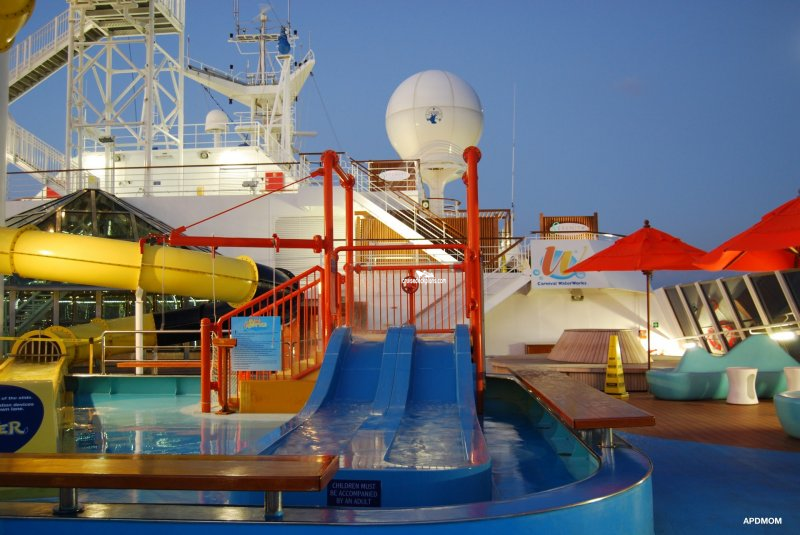 carnival dream cruise ship slide