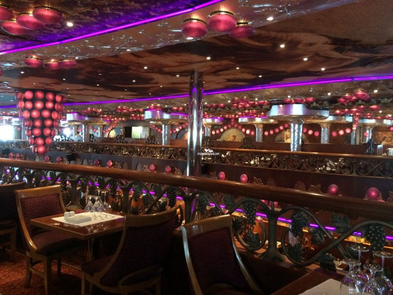 carnival miracle bacchus dining room