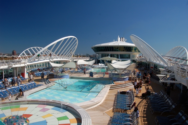 Enchantment of the Seas Outdoor Pools Pictures