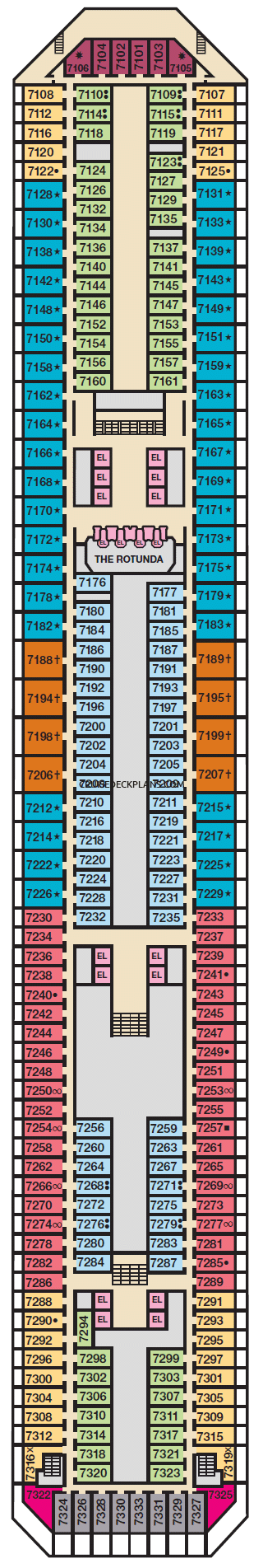 Carnival Destiny Deck Plans, Layouts, Pictures, Videos