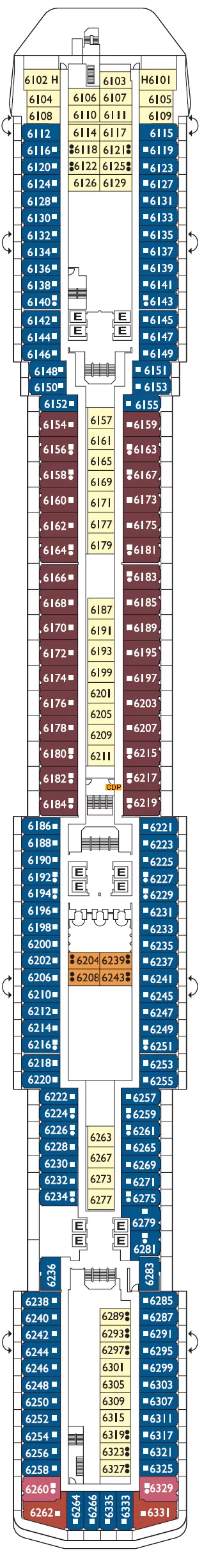 Costa Mediterranea Narciso Deck Plans