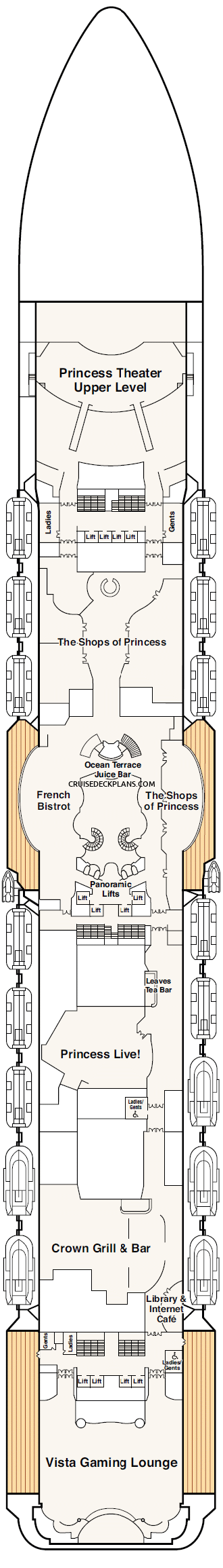 Majestic Princess Deck Map