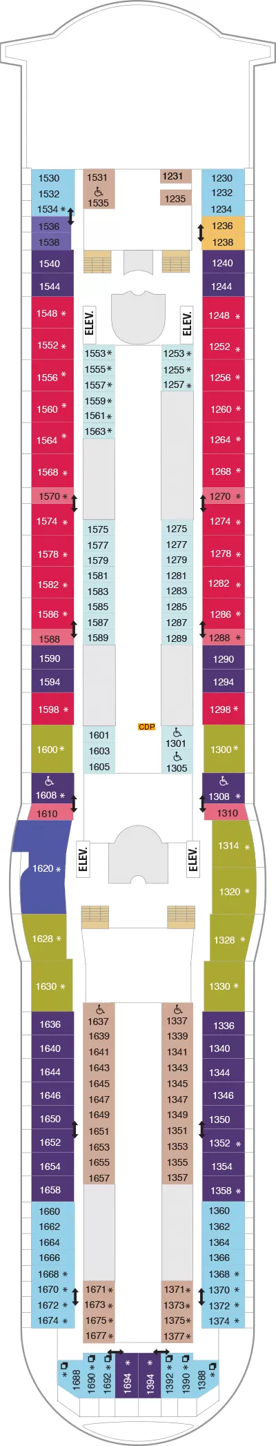 Mariner of the Seas Deck 10 deck 10 plan | Cruisedeckplans.com