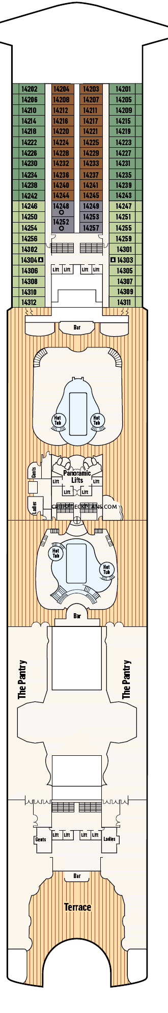 Pacific Encounter Deck Plans, Layouts, Pictures, Videos