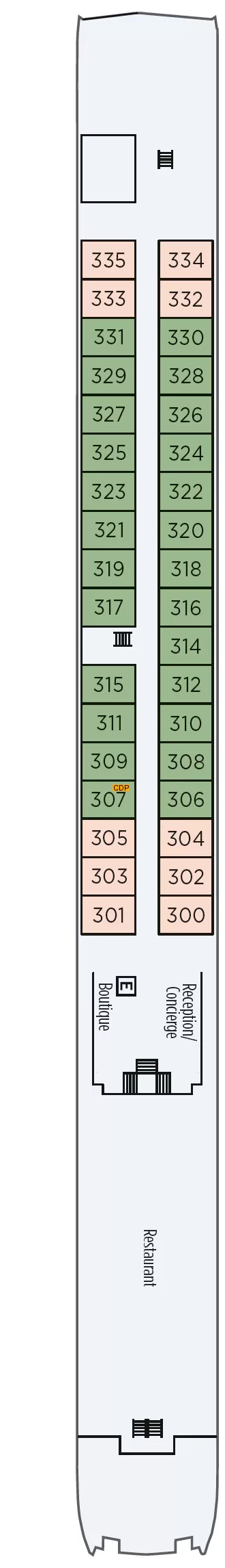 River Beatrice Deck 3 deck 3 plan Cruisedeckplans