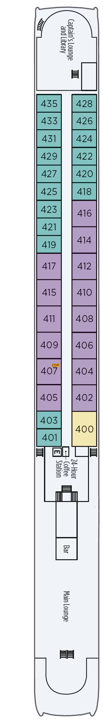 River Beatrice Deck 4 deck 4 plan Cruisedeckplans