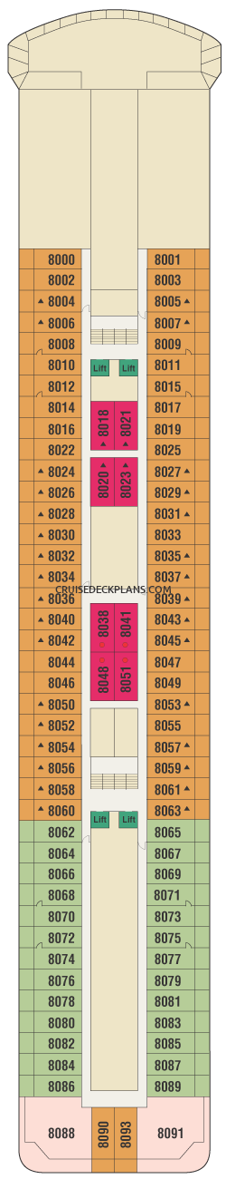 Royal Princess Deck Plans Layouts Pictures Videos 2930