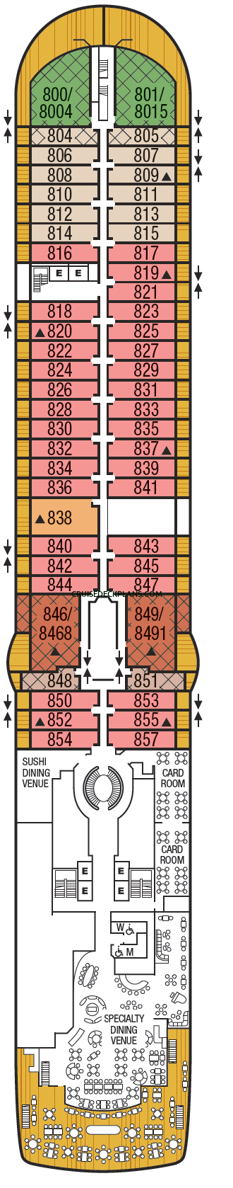 Seabourn Encore Deck Plans, Layouts, Pictures, Videos